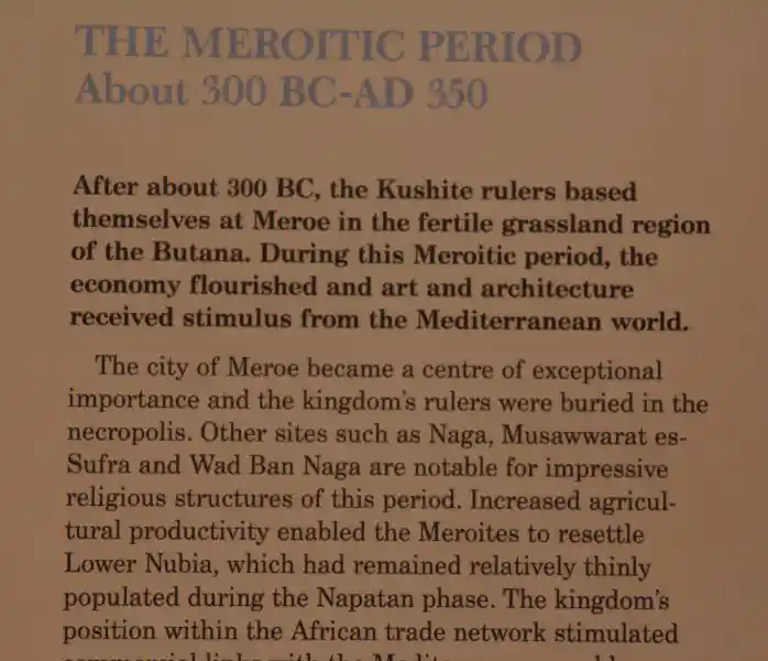 The Meroitic Period